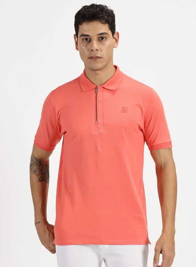 سيمبل آند رير تيشيرت بولو بسحَّاب غلق وزر بنمط كبس