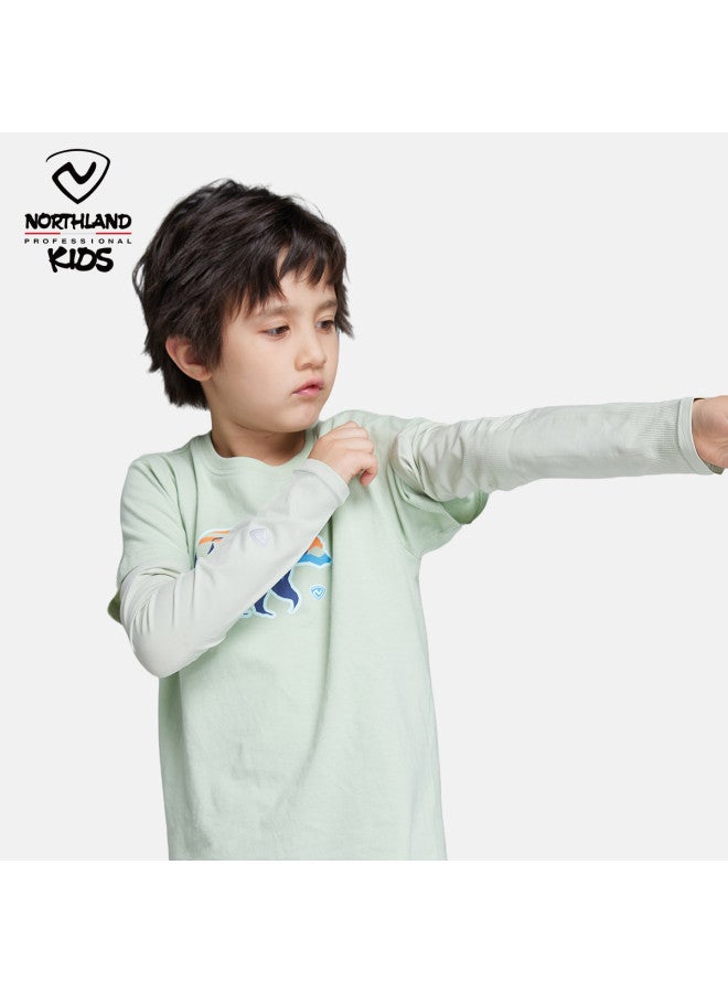 NorthLand Kids Arm Sleeves - Large Size Cool & Uv Protection Cycling Sunscreen Sleeves For Outdoor Activities - Image 3