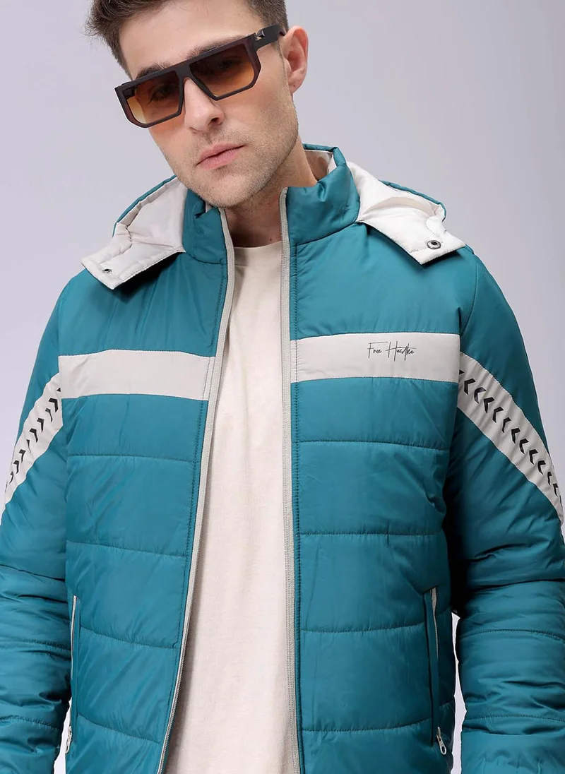 ذا انديان كراج كو Men Slim Fit Mix & Match Puffer Jackets