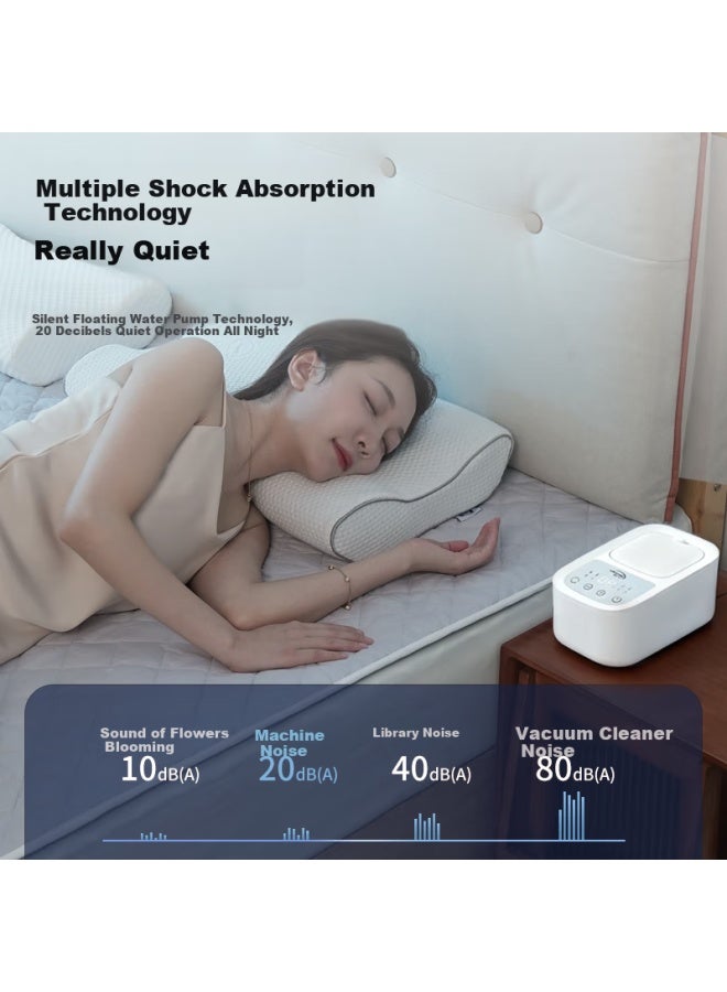 Witcemey Water Heating Electric Blanket, Water Circulation Electric Mattress, Double Smart Timer Temperature Control, Moisture Removal And Mite Elimination - Image 4