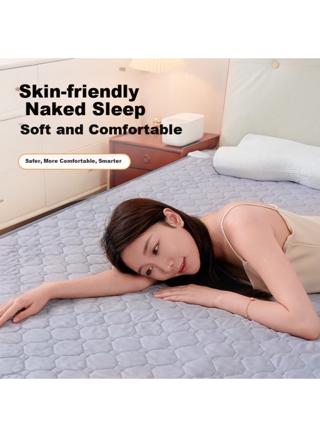 Witcemey Water Heating Electric Blanket, Water Circulation Electric Mattress, Double Smart Timer Temperature Control, Moisture Removal And Mite Elimination - Image 2