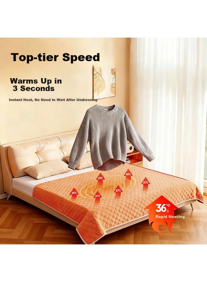 Witcemey Water Heating Electric Blanket, Water Circulation Electric Mattress, Double Smart Timer Temperature Control, Moisture Removal And Mite Elimination - Image 5