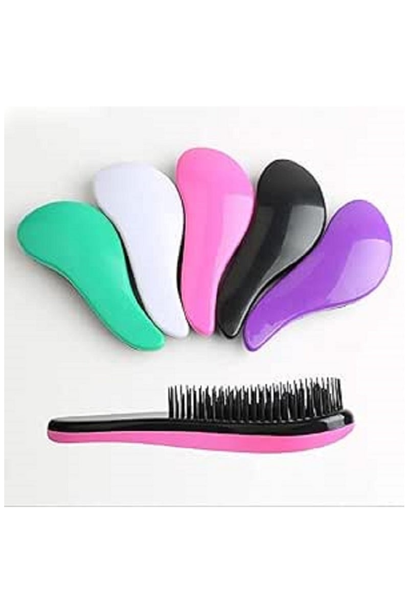 Generic Detangling Hair Brush - Wet & Dry Painless for Women, Men & Kids - Multicolor  - Image 2