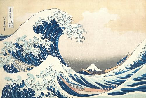 YOGEON Hokusai The Great Wave of Kanagawa Unique 1000 Pieces Summer Puzzles for Adults Artwork Jigsaw Puzzle Family Game Finish Size 15x 10 - Image 1