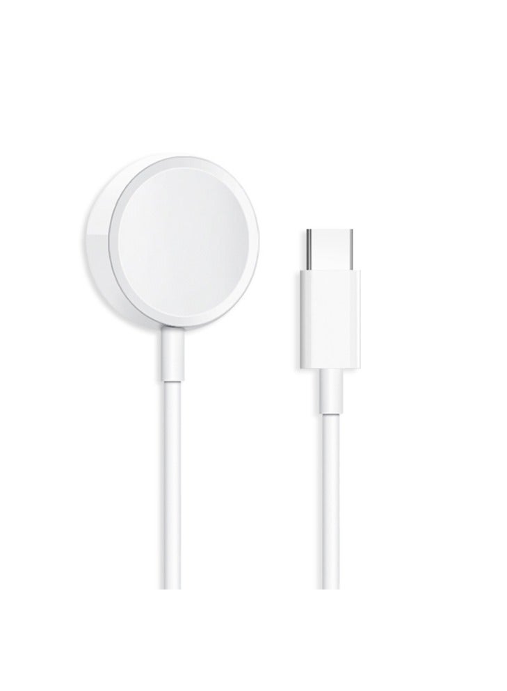 Charger for Apple Watches, Magnetic Fast Charger to USB C Cable for iWatch Apple Watch White - Image 1