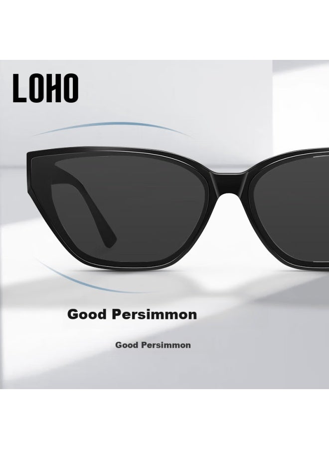Loho Women's Cat-eye Narrow Frame Sungl New Style Polarized Sungl For Men And Women, High-end Look Lh09664 - Image 2