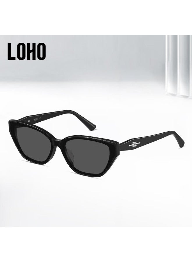 Loho Women's Cat-eye Narrow Frame Sungl New Style Polarized Sungl For Men And Women, High-end Look Lh09664 - Image 1