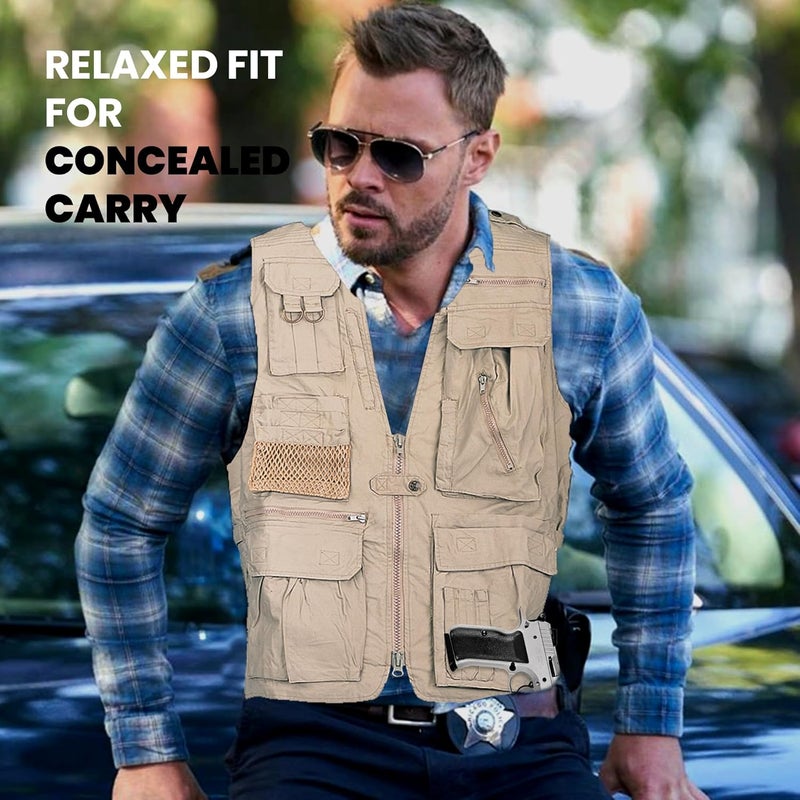 CampCo Humvee Utility Vest with 21 Pockets -Travel, Safari, Hunting, Camping, 100% Cotton, Tactical Jacket for Men & Women - Image 5