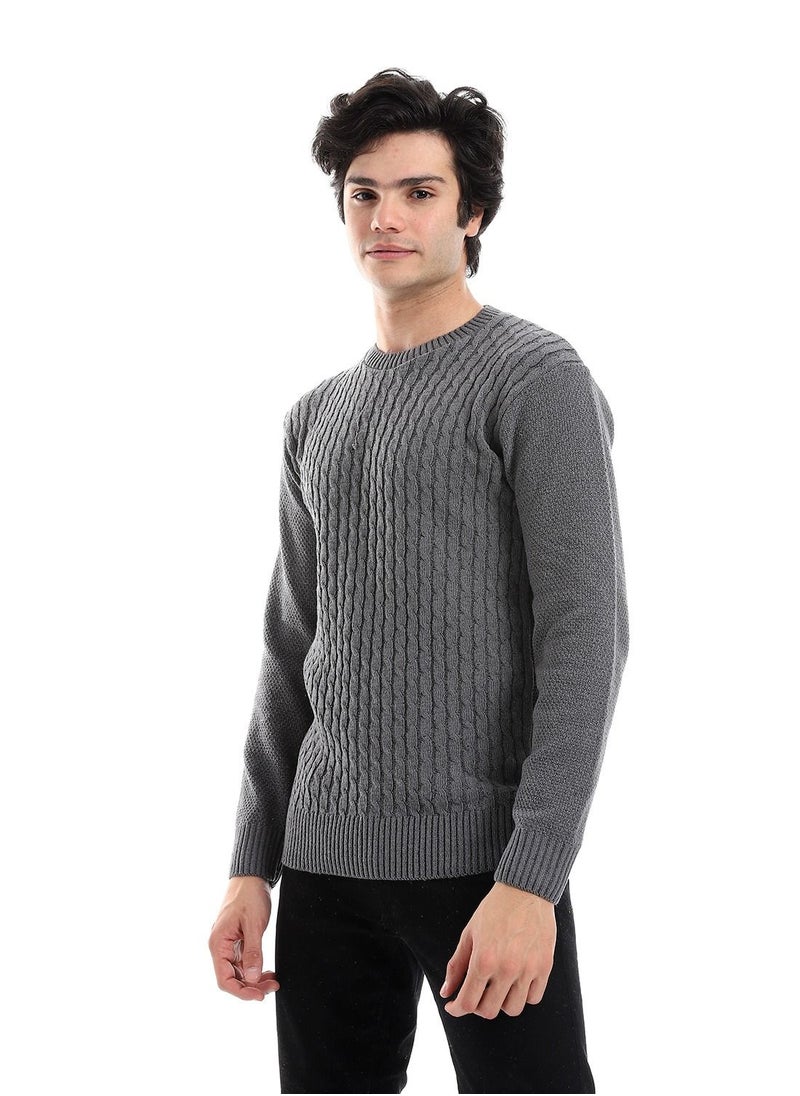 Caesar - Wool Mens Pullover With Multi Design - Image 1
