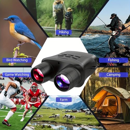 SHOPONIL 4K UHD Metal Night Vision Scope, 36MP Infrared Night Vision Camera, 7 Levels IR 5X Zoom Monoculars for Hunting Camping, Long Range Monocular Telescope, Telescope HD Vision Binoculars - Image 2