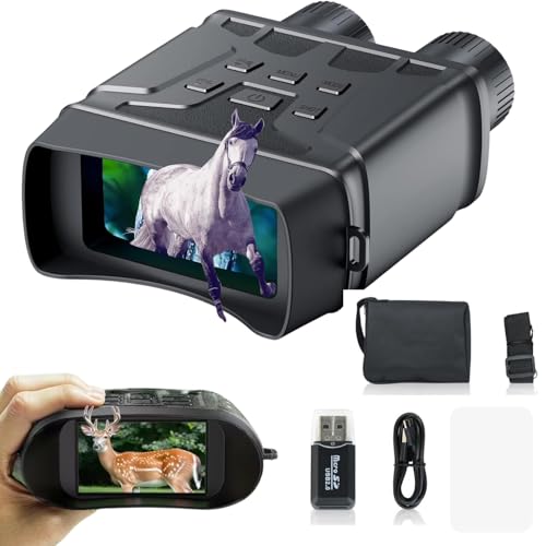 SHOPONIL 4K UHD Metal Night Vision Scope, 36MP Infrared Night Vision Camera, 7 Levels IR 5X Zoom Monoculars for Hunting Camping, Long Range Monocular Telescope, Telescope HD Vision Binoculars - Image 1