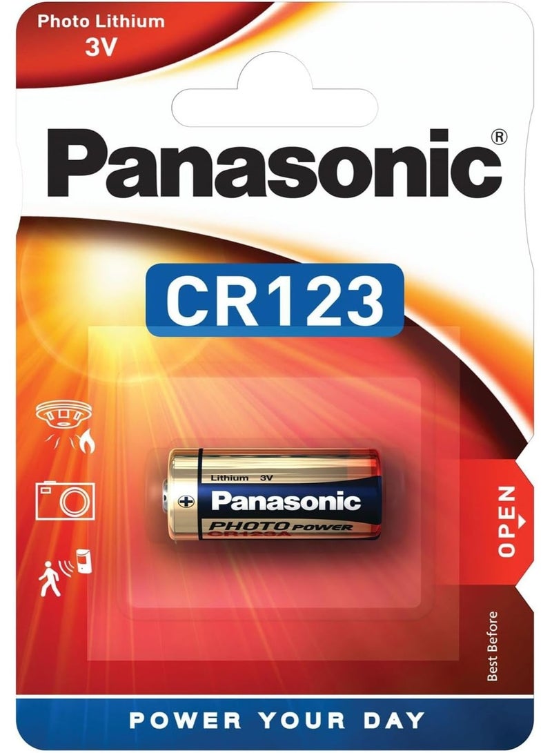 Panasonic CR123 Batteries (CR123a) - Pack of 10