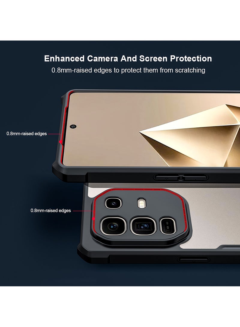 For Infinix Note 50 Pro+ 5G Case, Camera Lens Protection Back Cover, TPU+PC Shockproof Bumper Mobile Phone Case, Anti-Yellowing Slim Fit Protective Casing - Image 3