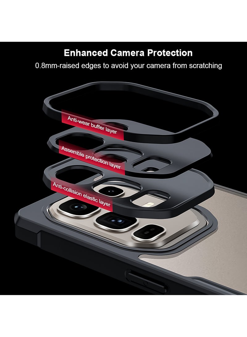 For Infinix Note 50 Pro+ 5G Case, Camera Lens Protection Back Cover, TPU+PC Shockproof Bumper Mobile Phone Case, Anti-Yellowing Slim Fit Protective Casing - Image 4