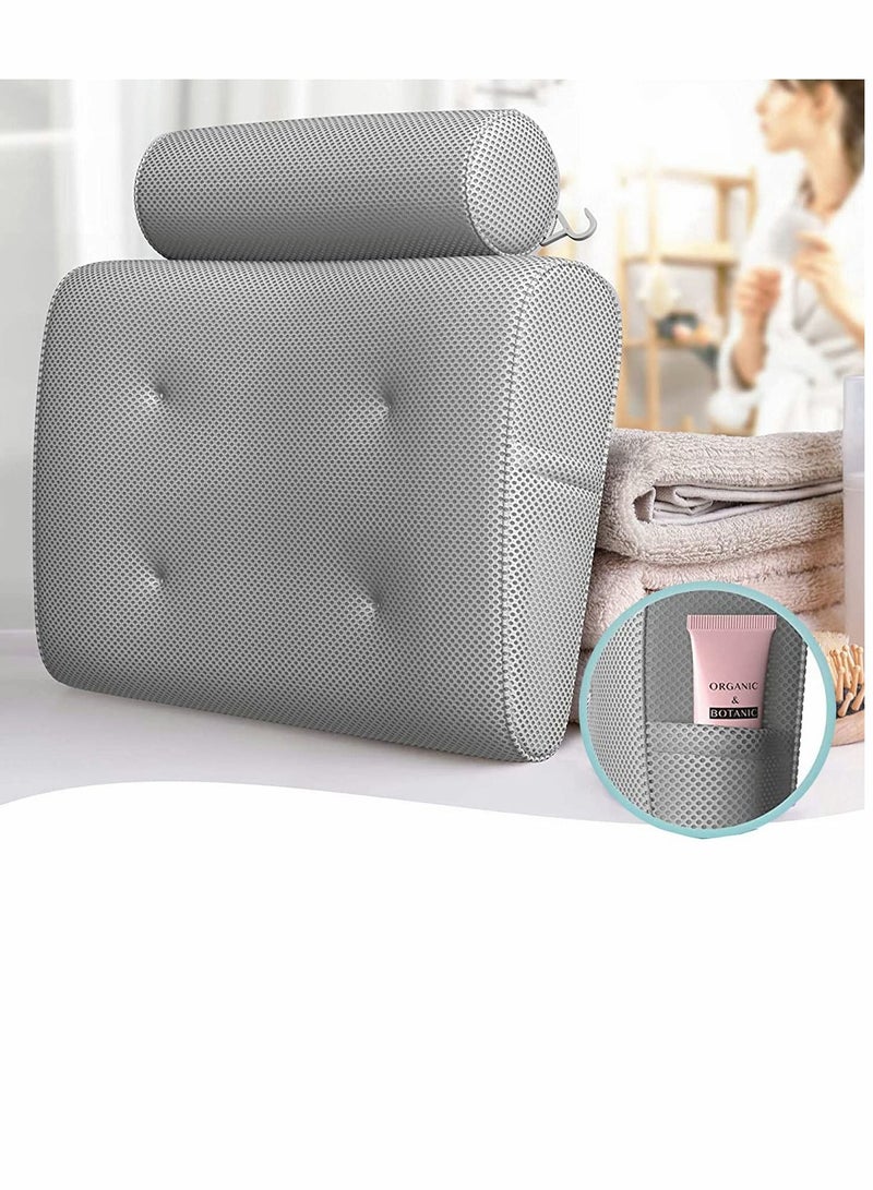 KASTWAVE وسادة استحمام لحمام البانيو، وسادة سبا مصنوعة للبخار مع دعم للظهروالرأس - Image 3