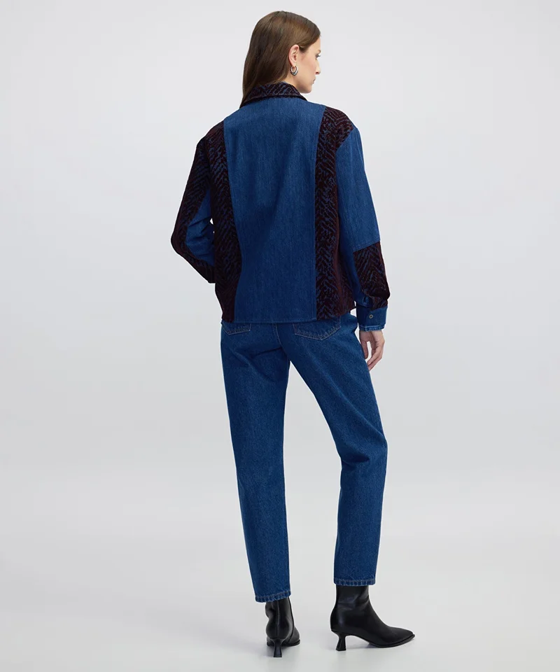 Ipekyol  Mixed Media Shirt for Women | Best Price UAE