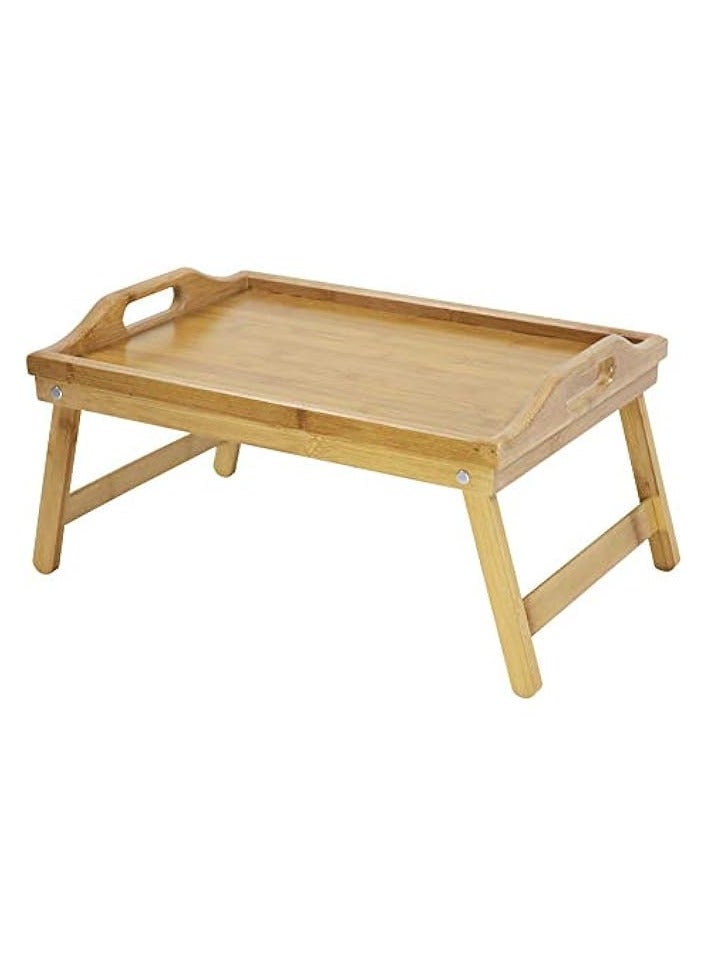 erorex Bed Tray Table with Folding Legs Foldable Serving Portable Laptop Tray Snack Tray Breakfast Tray Bed Table Drawing Table  - Image 3