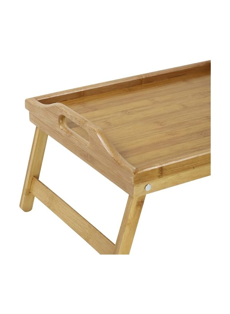 erorex Bed Tray Table with Folding Legs Foldable Serving Portable Laptop Tray Snack Tray Breakfast Tray Bed Table Drawing Table  - Image 5