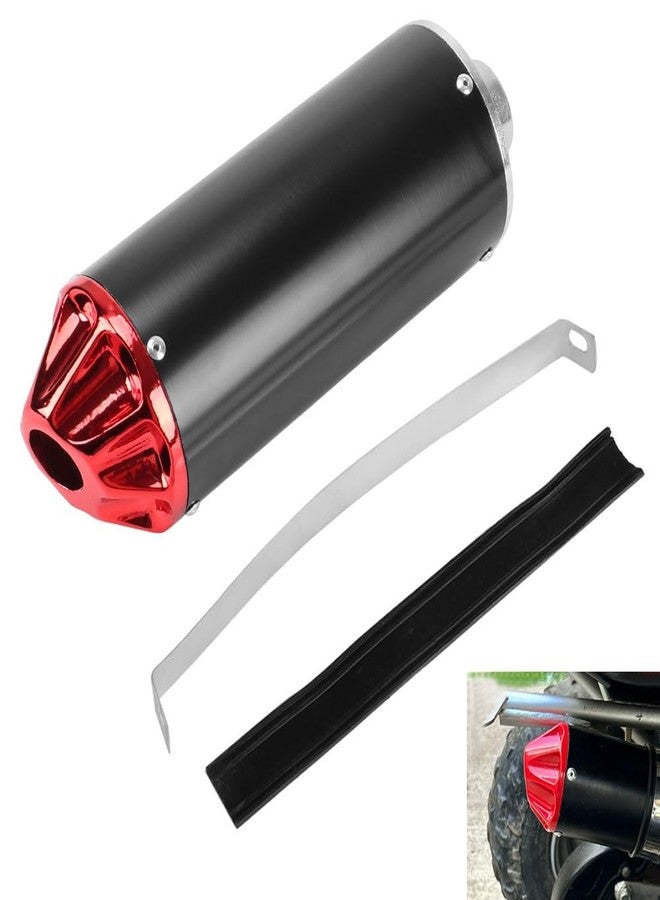 Cylemoto 28mm 1.1" Exhaust Muffler Silencer Pipe for CRF50 XR50 KLX Coolster SSR Thumpstar TTR YCF Lifan Apollo 50cc 70cc 90cc 110cc 125cc Chinese Pit Trail Dirt Bike Mini Bike Motorcycle Motocross Parts Red - Image 1
