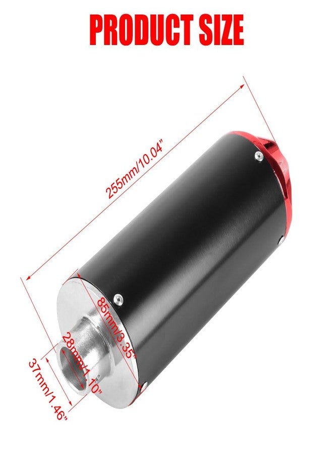 Cylemoto 28mm 1.1" Exhaust Muffler Silencer Pipe for CRF50 XR50 KLX Coolster SSR Thumpstar TTR YCF Lifan Apollo 50cc 70cc 90cc 110cc 125cc Chinese Pit Trail Dirt Bike Mini Bike Motorcycle Motocross Parts Red - Image 2