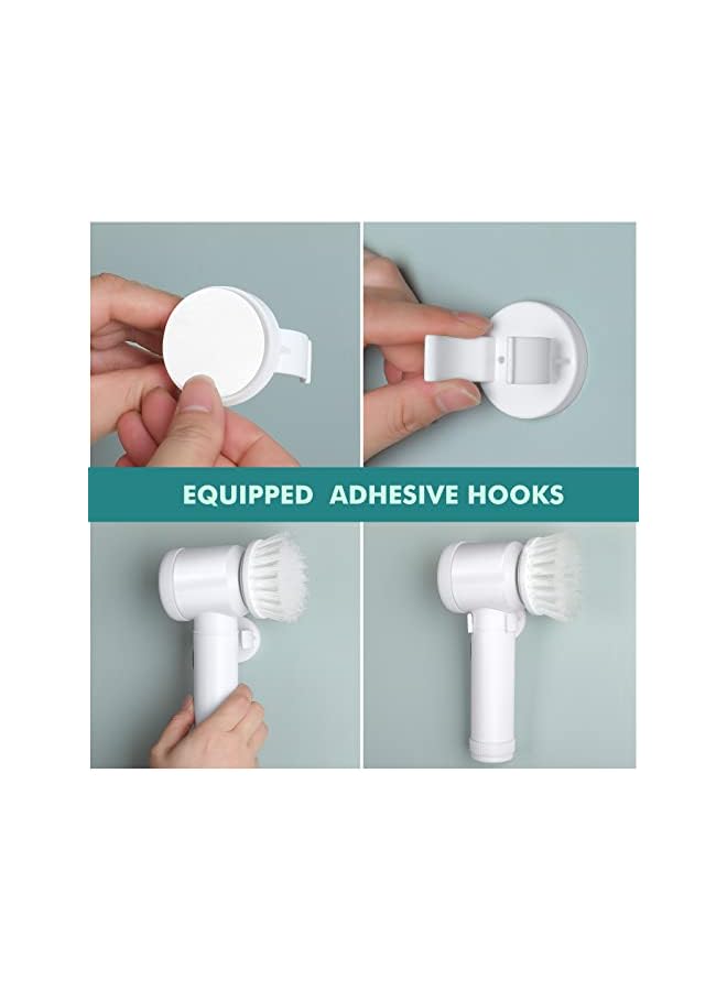 ECVV Magic Brush Electric Spin Scrubber, Electric Cleaning Brush with 3 Brush Heads,Bathroom Rechargeable Scrub Brush,Shower Scrubber for Cleaning丨Wall/Bathtub/Toilet/Window/Kitchen/Sink/Dish/Grout - Image 3