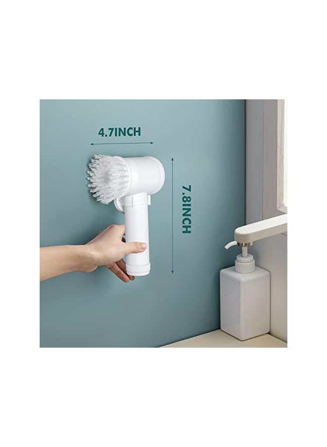 ECVV Magic Brush Electric Spin Scrubber, Electric Cleaning Brush with 3 Brush Heads,Bathroom Rechargeable Scrub Brush,Shower Scrubber for Cleaning丨Wall/Bathtub/Toilet/Window/Kitchen/Sink/Dish/Grout - Image 4