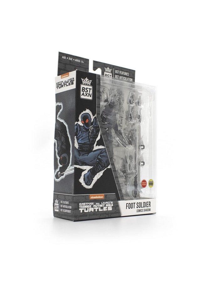 The Loyal Subjects - Teenage Mutant Ninja Turtles Limited Edition Foot Soldier 'Midnight Shadow Villain' San Diego Comic Con Bst Axn 5Inch Action Figure With Accessories - Image 1