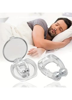 ORiTi Anti Snoring Device With Portable Box Silicone Magnetic Anti Snoring Nose Clip Snoring Solution Helps Stop Snoring Suitable For Men And Women  - Image 1