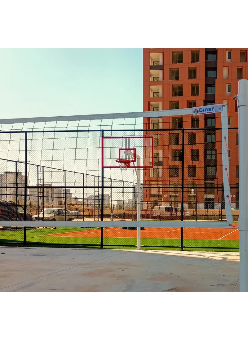 adelinspor Gold Volleyball Post and Net Set