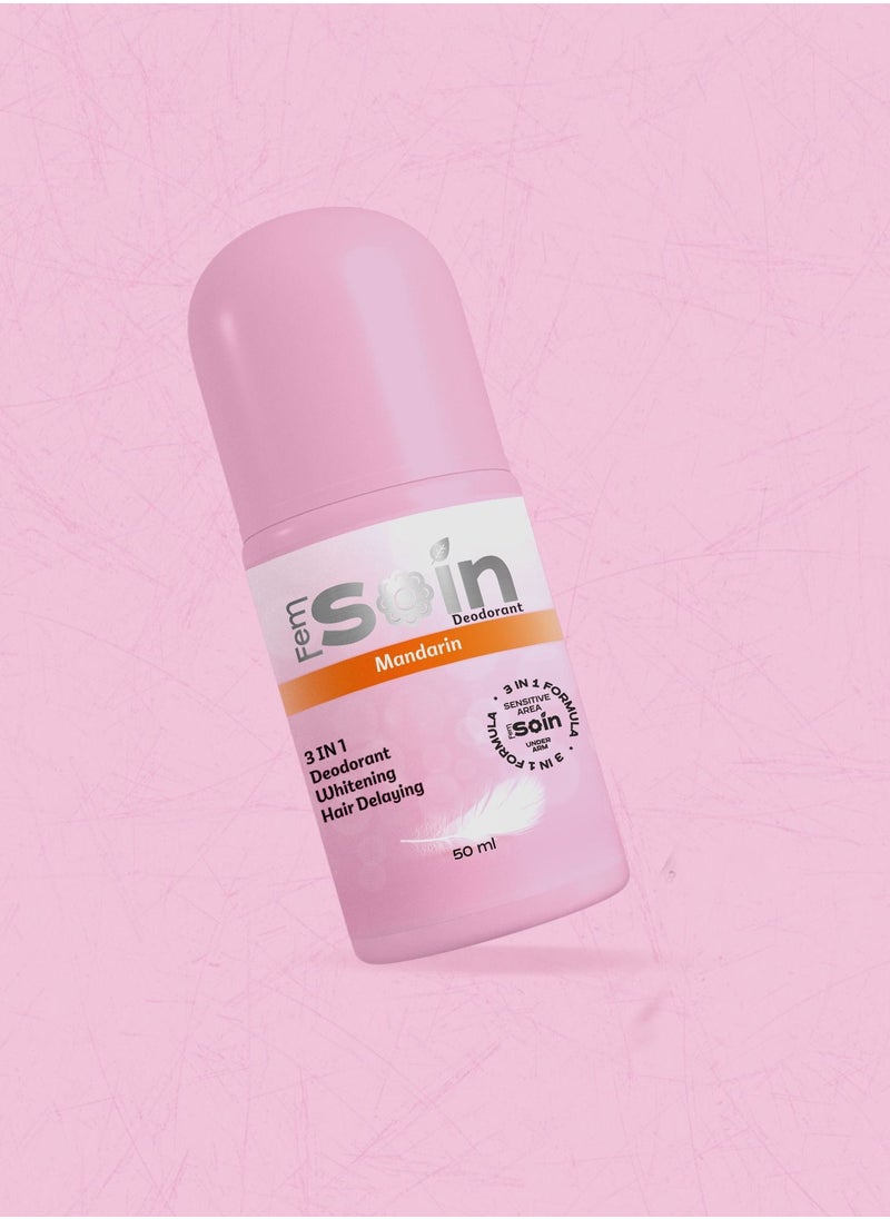 Fem Soin - Fem Soin Deodorant For Sensitive Areas Lighten & Delay Hair Growth (mandarin) - Image 1
