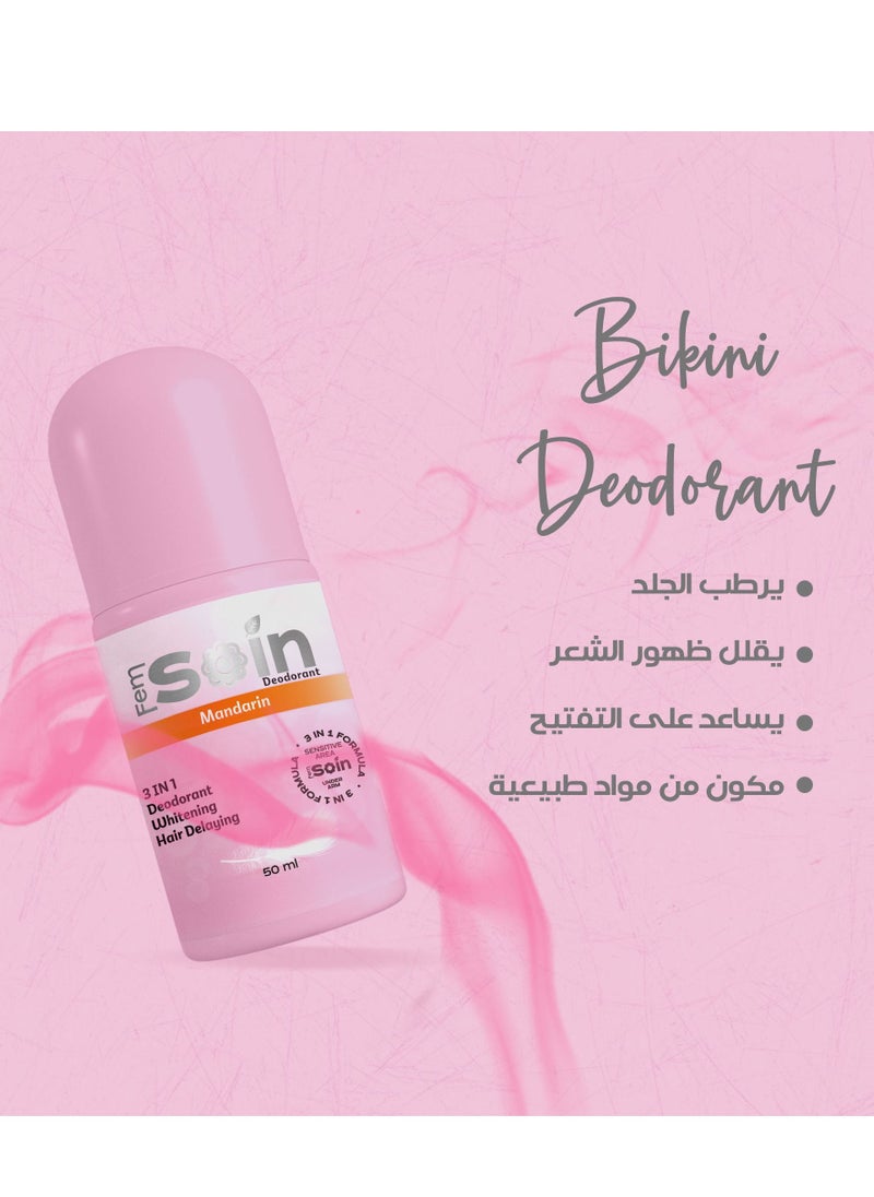 Fem Soin - Fem Soin Deodorant For Sensitive Areas Lighten & Delay Hair Growth (mandarin) - Image 1