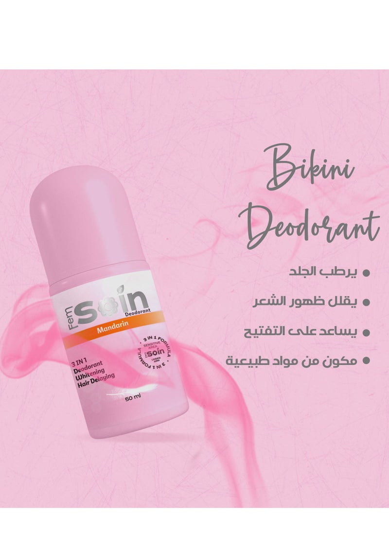 Fem Soin - Fem Soin Deodorant For Sensitive Areas Lighten & Delay Hair Growth (mandarin) - Image 1