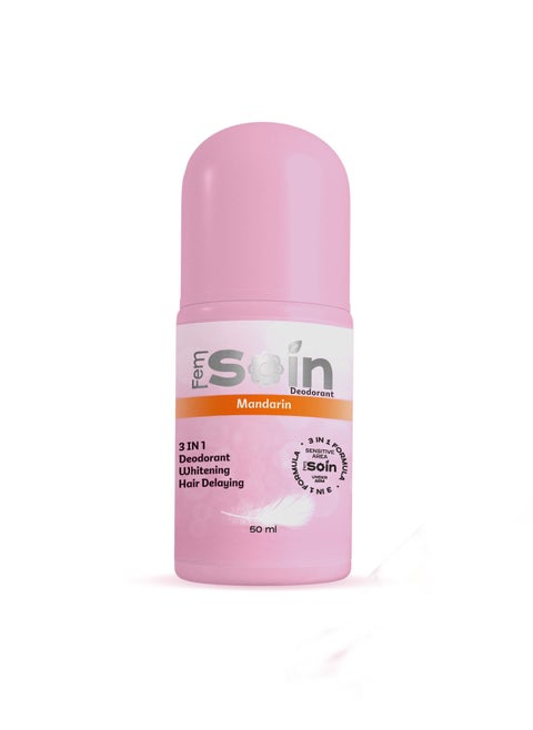 Fem Soin Deodorant For Sensitive Areas Lighten & Delay Hair Growth (mandarin)