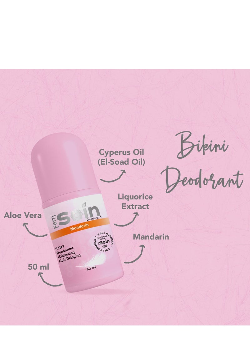 Fem Soin - Fem Soin Deodorant For Sensitive Areas Lighten & Delay Hair Growth (mandarin) - Image 1