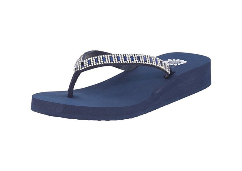 Yellow Box Women's Zemily Sandal, navy, 11 Medium US - Image 5