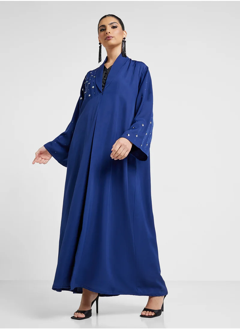 Khizana Embellished Abaya With Sheila