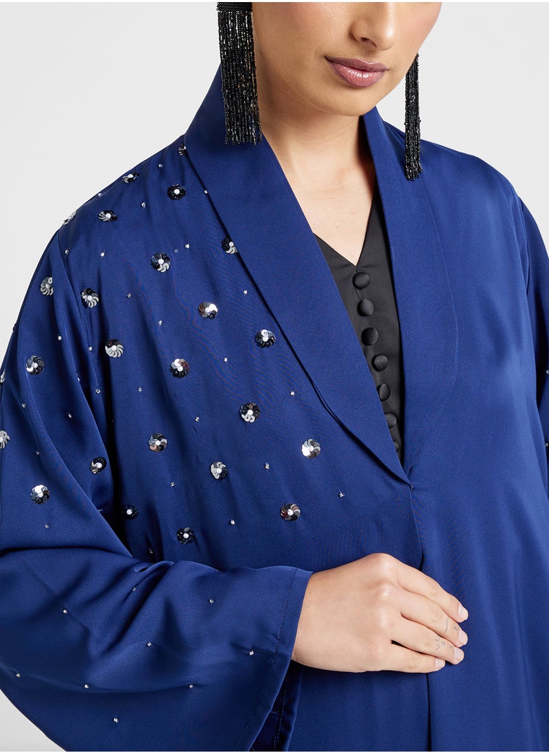 Khizana Embellished Abaya With Sheila  - Image 3