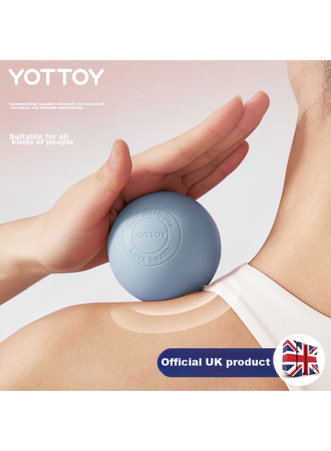 YOTTOY Yottoy Fascia Ball, Foot Massage Ball, Deep Muscle Relaxation, Shoulder And Neck Health, Fitness Yoga Hand Grip Fascia Ball - Blue  - Image 1