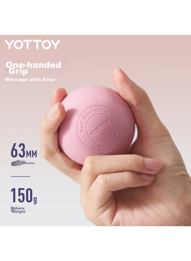 YOTTOY Yottoy Fascia Ball, Foot Massage Ball, Deep Muscle Relaxation, Shoulder And Neck Health, Fitness Yoga Hand Grip Fascia Ball - Blue  - Image 3