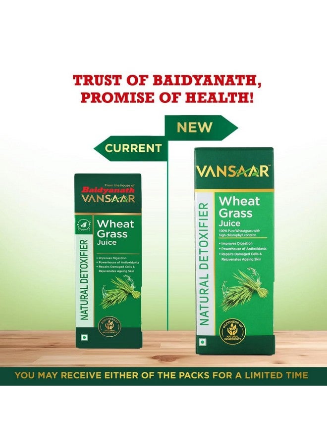 Vansaar Wheatgrass Juice, 500 ml | Natural Liver detox & Gut cleanser Juice | Superfood for Weight & Cholesterol management | 100% Ayurvedic - Image 2