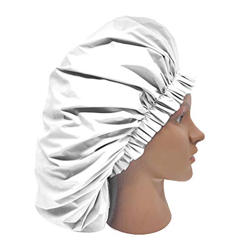 ELEBOX Premium Collection Super Jumbo Shower Cap White - Image 5