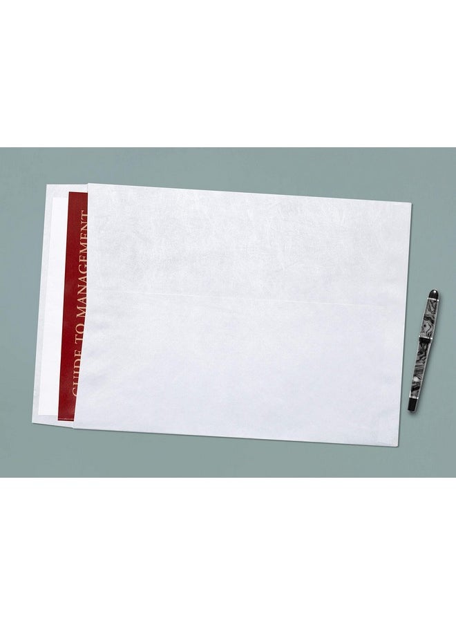 EnDoc - 9X12 Tyvek Envelopes Strong Lightweight Professional Shipping Mailer Tear Resistant Dupont™ Tyvekconstruction & Easy Security Self Seal Closure Bright White Dupont Bulk Pack Of 15 9 X 12 Inch - Image 1
