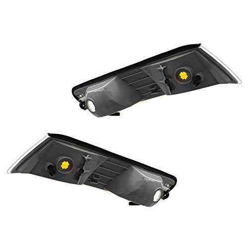 TRQ Driver & Passenger Side Corner Light Set Compatible with 1998-2002 Mercury Grand Marquis FO2550124 FO2551124 - Image 3