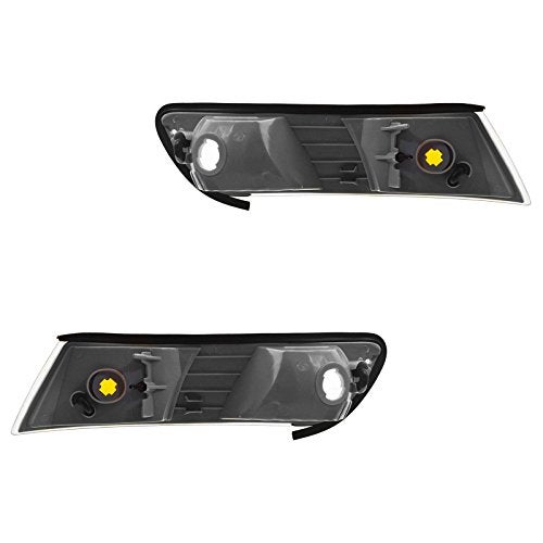 TRQ Driver & Passenger Side Corner Light Set Compatible with 1998-2002 Mercury Grand Marquis FO2550124 FO2551124 - Image 4