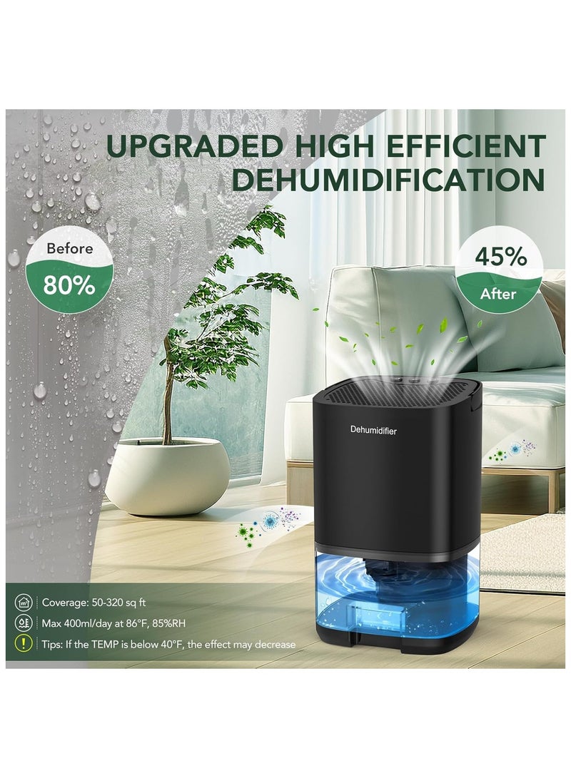 ALAMAREQ Dehumidifier, Dehumidifiers for Home, 1000ml Electric Small Dehumidifier for Bedroom(320 sq. ft), Quiet with Auto Shut Off 7 Colorful LED Portable Mini Dehumidifier for Wardrobe Bathroom Closet RV  - Image 2