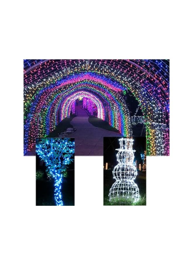 The Bros LED Remote Control Solar Light String, 8 Modes Waterproof Rechargeable Auto On/Off Fairy Lights for Garden, Patio, Balcony, Fence, Yard Outdoor Decoration (1Pcs Colorful 72ft 200 Lamp)  - Image 2