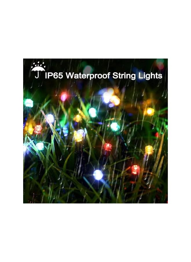 The Bros LED Remote Control Solar Light String, 8 Modes Waterproof Rechargeable Auto On/Off Fairy Lights for Garden, Patio, Balcony, Fence, Yard Outdoor Decoration (1Pcs Colorful 72ft 200 Lamp)  - Image 5