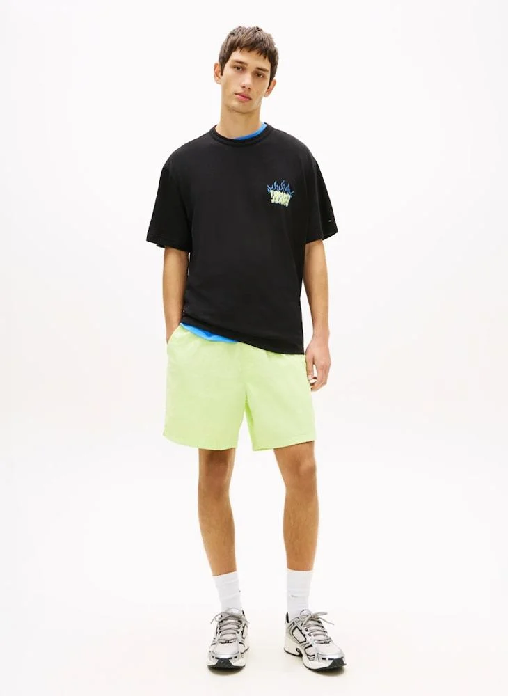TOMMY JEANS  Bubble Logo Textured Jersey Relaxed T-Shirt for Men | Best Price UAE