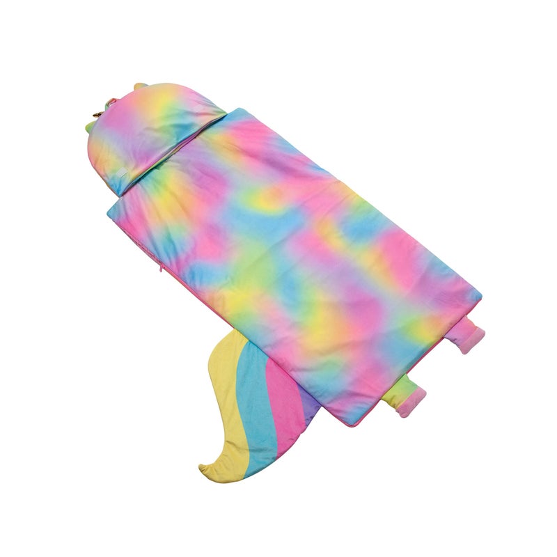 Unicorns & Robots Girl's Nap Buddies Unicorn Preschool Nap Mat, Toddler Sleeping Bag with Pillow for Daycare, Ages 3+ - Image 3