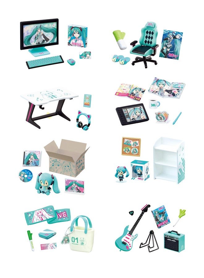 Re-Ment Miku Miku Room Blind Box - Includes 1 of 8 Collectible Mini Figurines - Fun and Versatile Decoration - Image 1